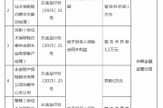 永安財(cái)險(xiǎn)白銀中支被罰6萬(wàn)元：給予投保人保險(xiǎn)合同外利益