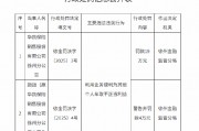 華凱保險徐州分公司被罰19萬元：利用業(yè)務便利為其他個人牟取不正當利益
