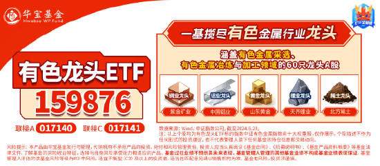 稀土繼續(xù)活躍，北方稀土漲近7%，有色龍頭ETF（159876）盤中上探3．41%，機構(gòu)：稀土行業(yè)新周期或已開啟