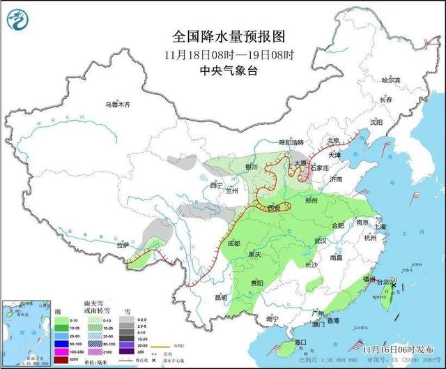 冷冷冷！大風(fēng)＋降溫都來(lái)了！全國(guó)冰凍線進(jìn)程圖出爐，這些地方雨雪天氣持續(xù)在線