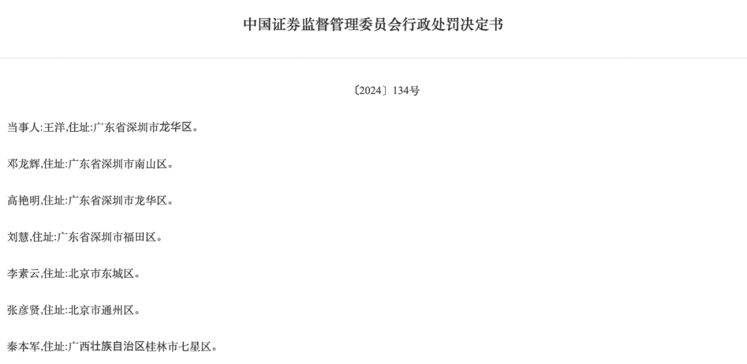 重罰！證監(jiān)會出手
