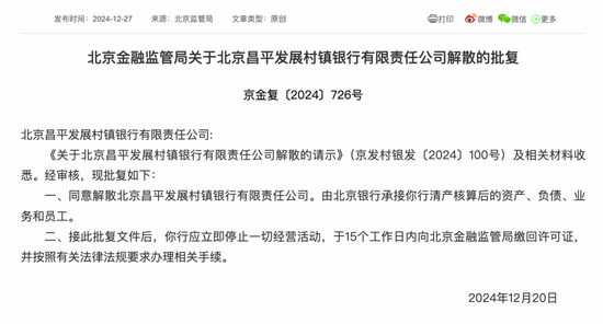 最新批復(fù)！逾20家中小金融機構(gòu)解散