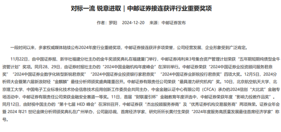 “1號”罰單！中郵證券