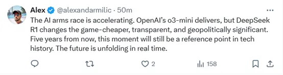 OpenAI緊急上線O3 Mini，網(wǎng)友熱評：DeepSeek R1 vs O3 Mini
