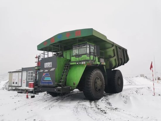 全球首臺！禾望變頻器助力220T純電動礦用自卸車下線