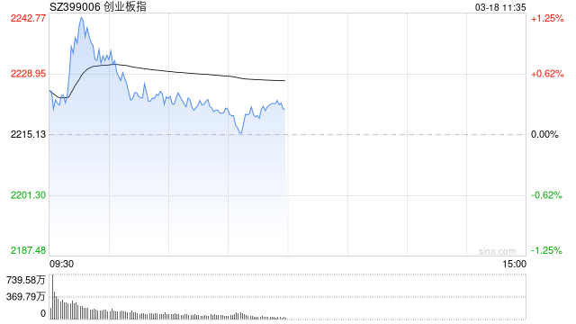 午評(píng)：創(chuàng)指半日漲0.29% 有色、超充概念盤中活躍