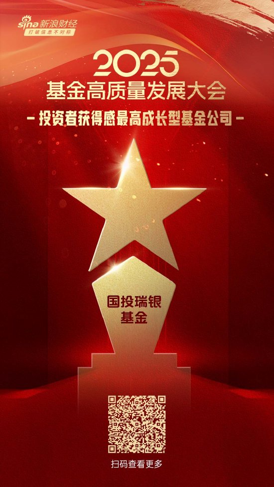 2025公募基金榮譽(yù)榜：國投瑞銀基金獲得2025投資者獲得感最高成長型基金公司榮譽(yù)